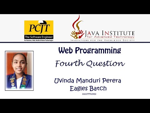 Web Programming - Question 4
