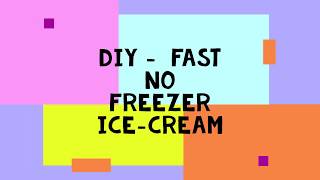 Colligative Properties - Instant Ice-Cream