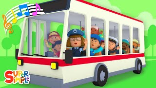 The Wheels On The Bus Carl S Car Wash Kids Song Super Simple Songs