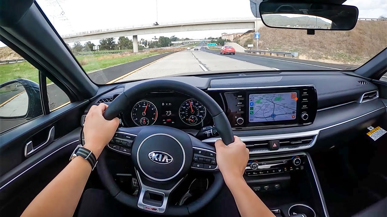 2021 KIA K5 GT-Line AWD 1.6 Turbo POV Test Drive - YouTube