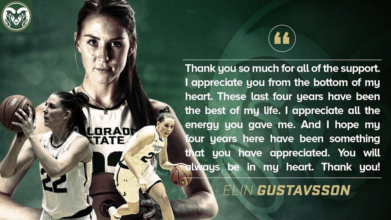 Colorado State Basketball (W): Elin Gustavsson Senior Presentation