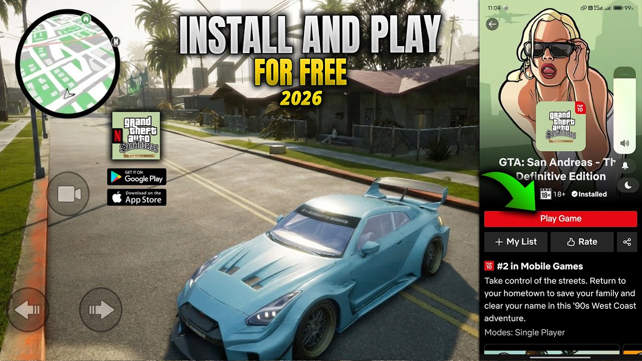 How to Install GTA Sa Definitive Edition (Netflix) for Free | Official ...