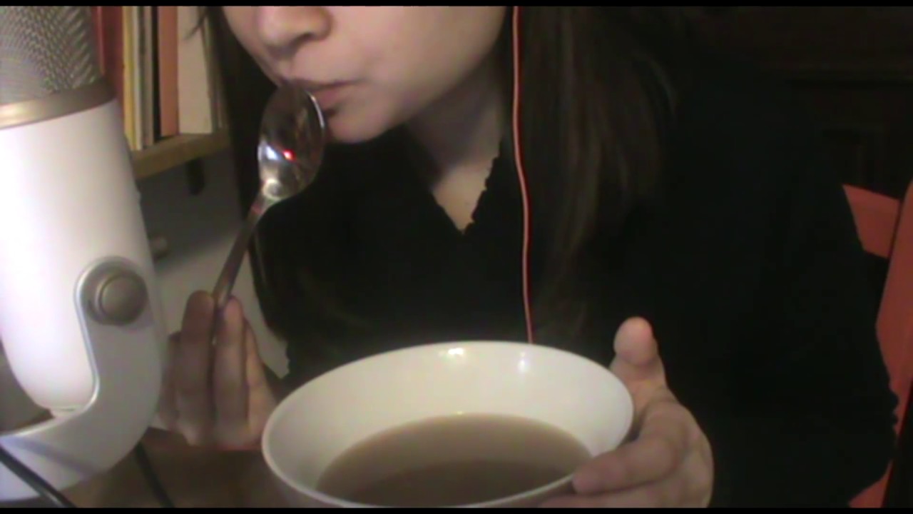 ASMR EATING | Miso soup | Slurping, mouth sounds | Whispering