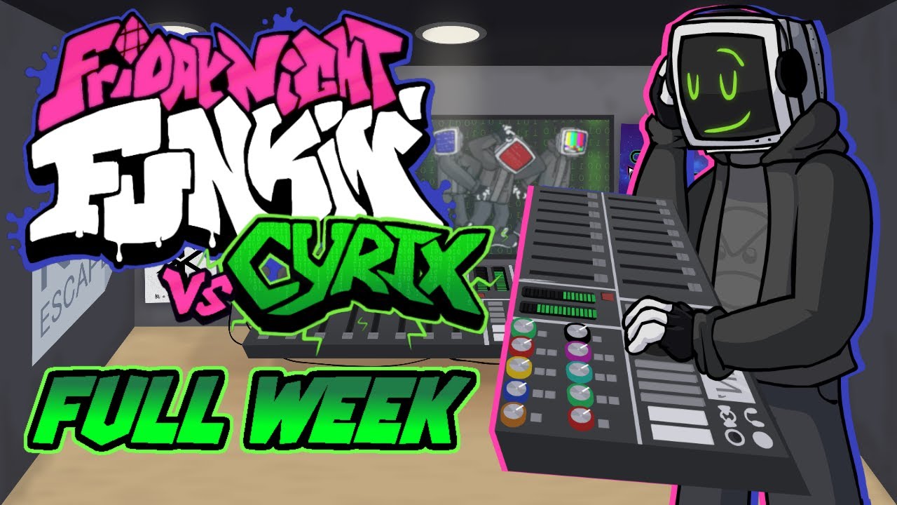 Friday Night Funkin' Vs Cyrix - FULL WEEK [HARD] - YouTube