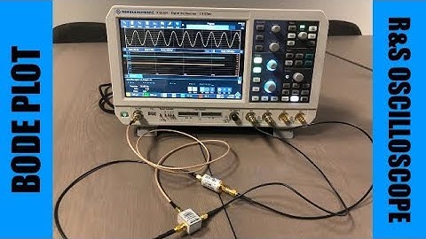 Bode Plot on RTB2000 Rohde & Schwarz oscilloscope