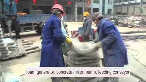 foam concrete block production line