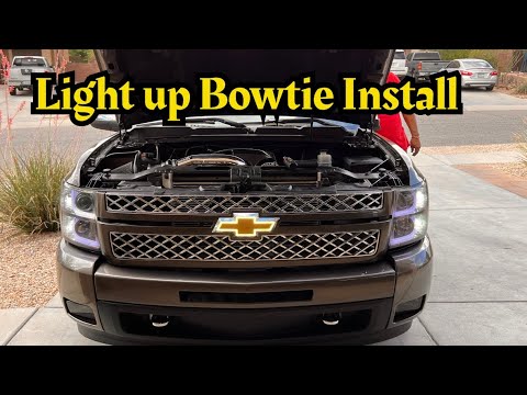 How to install light up Chevy Bowtie