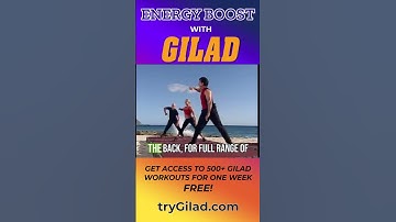 3-Minute Energy Boost Workout with Gilad | Quick Exercise to Increase Energy & Focus