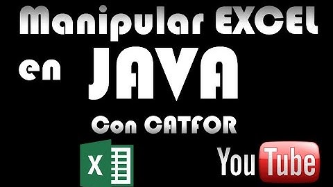 VidTuto Java - Manejar Excel desde Java