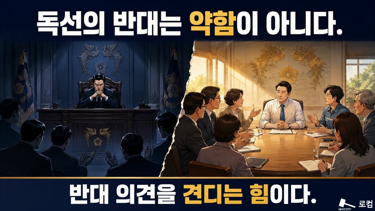 독선의 반대는 약함이 아니다