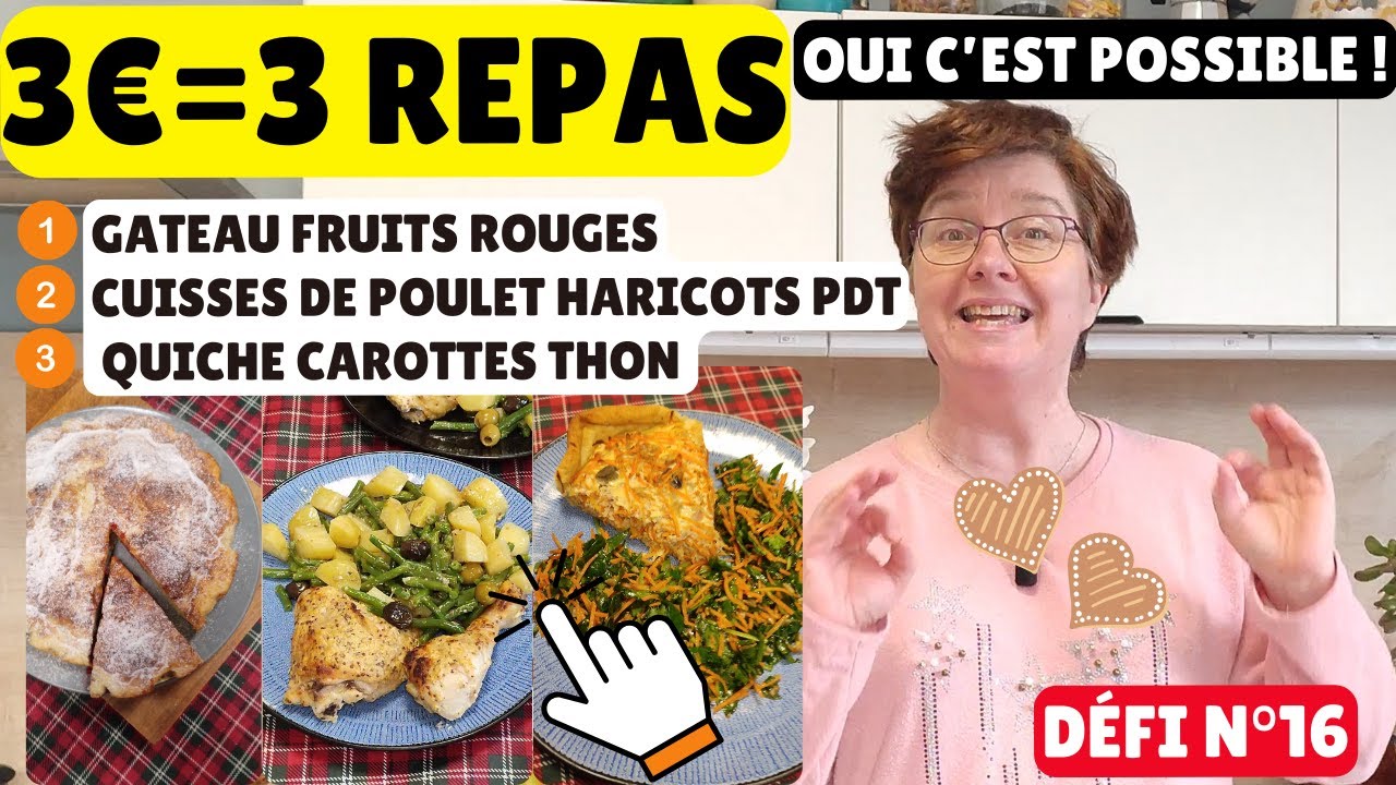 👍1€ = 1 repas OUI c’est possible ! je vous partage mes recettes économiques et faciles | n°16😊