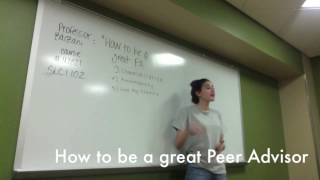 Peer Advisor Application Video