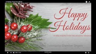 A Holiday Treat from BCCS