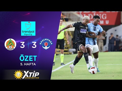 Merkur-Sports | Corendon Alanyaspor (3-3) Kasımpaşa - Highlights/Özet | Trendyol Süper Lig - 2023/24