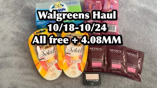 Walgreens Haul |FREE NEXXUS|walgreens couponing this week 10/18-10/24