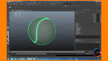 creating tennis ball in autodesk maya