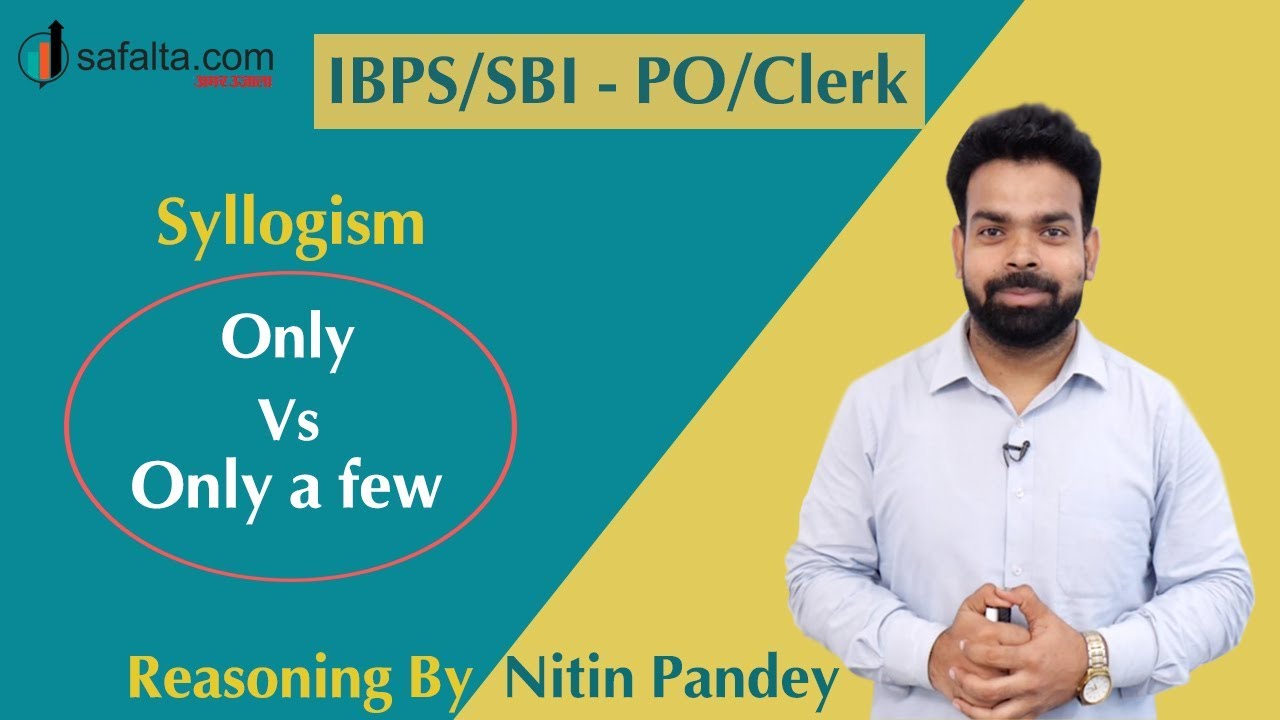 Syllogism Only Vs Only Few By Nitin Pandey | in Hindi | Venn Diagram