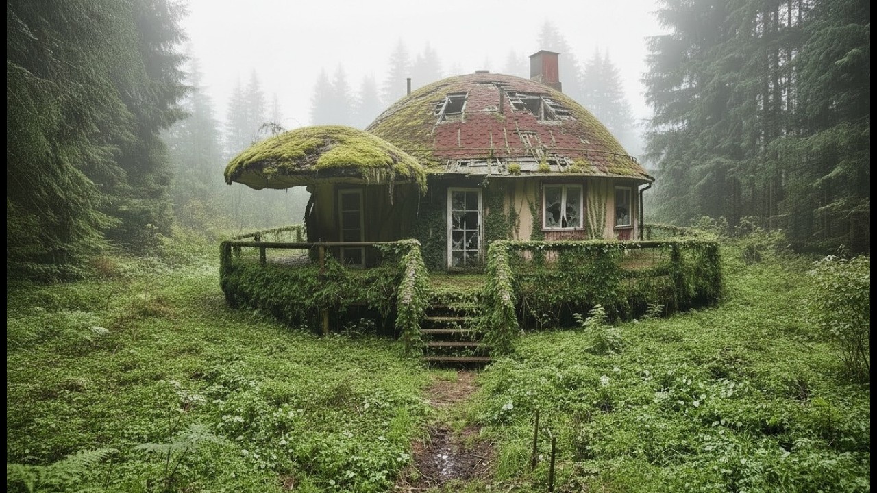 Abandoned Haunted Mushroom House to Luxury Forest Villa (ASMR) | Epic Before After
