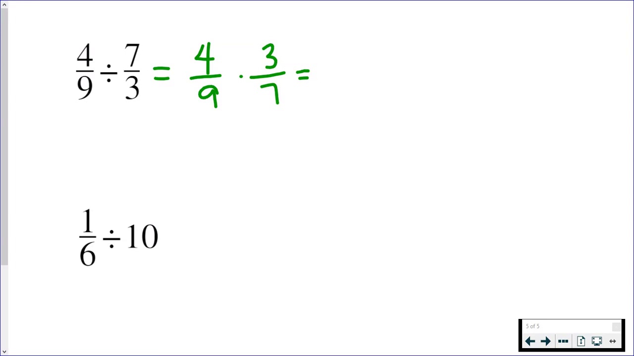 Multiplying & Dividing Fractions - YouTube