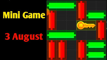 Hamster kombat mini game today 3 August | mini game hamster Kombat | daily combo | daily cipher code