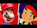 Super Mario Run vs Jake and The Never Land Pirates