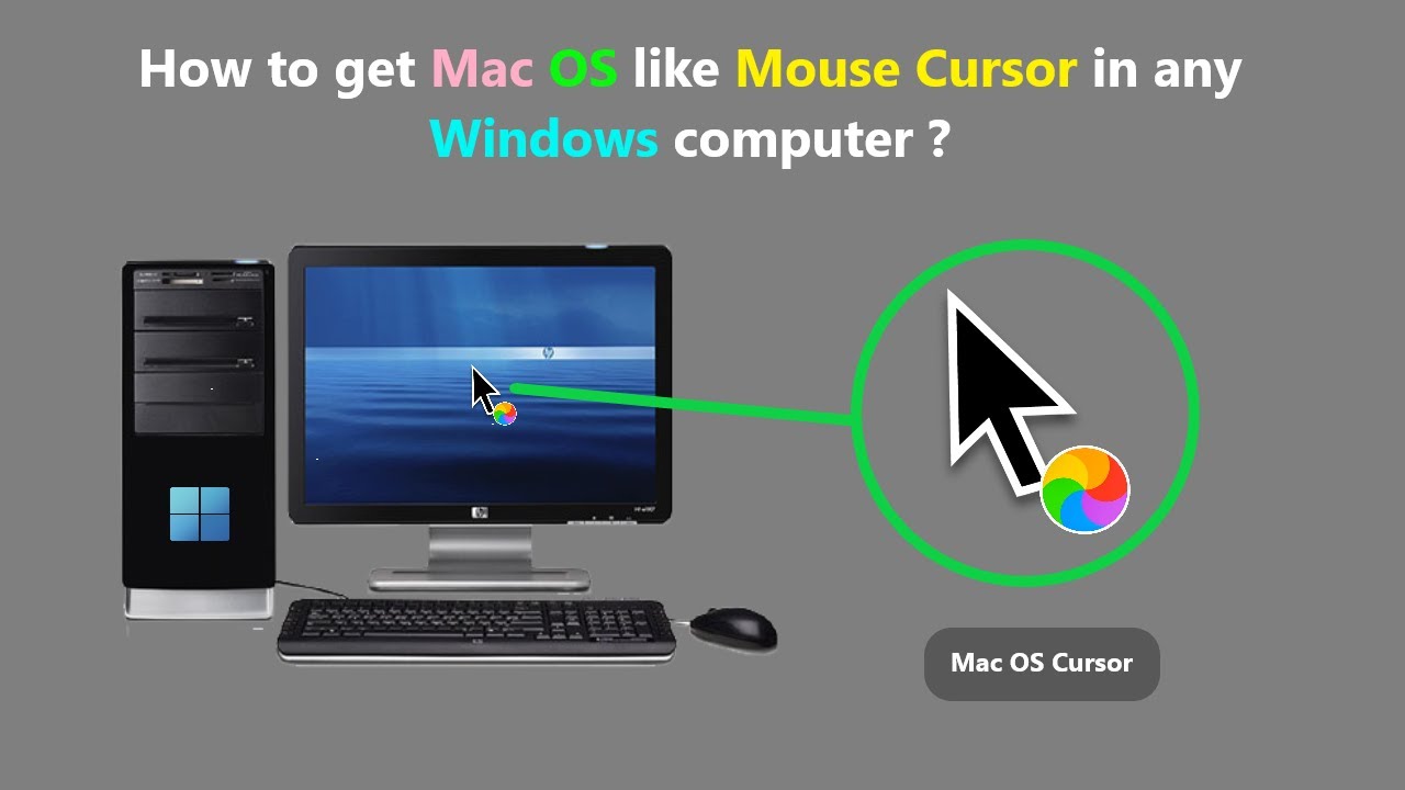 How to get Mac OS like Mouse Cursor in any Windows computer ? - YouTube