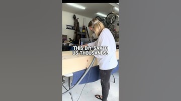 Wood beam reveal! #howto #shorts #diy #woodworking #homedecor #beam #design