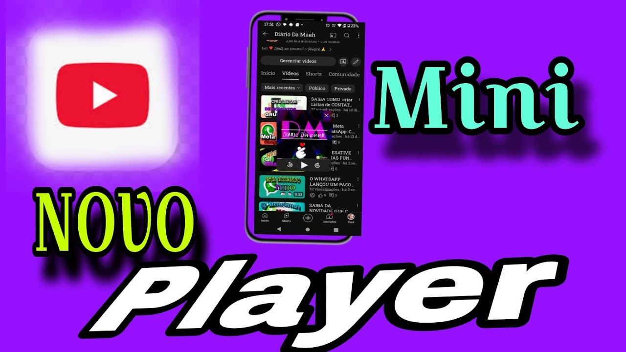 YOUTUBE ATUALIZOU E GANHOU UM NOVO MINI PLAYER SUPER LEGAL - YouTube