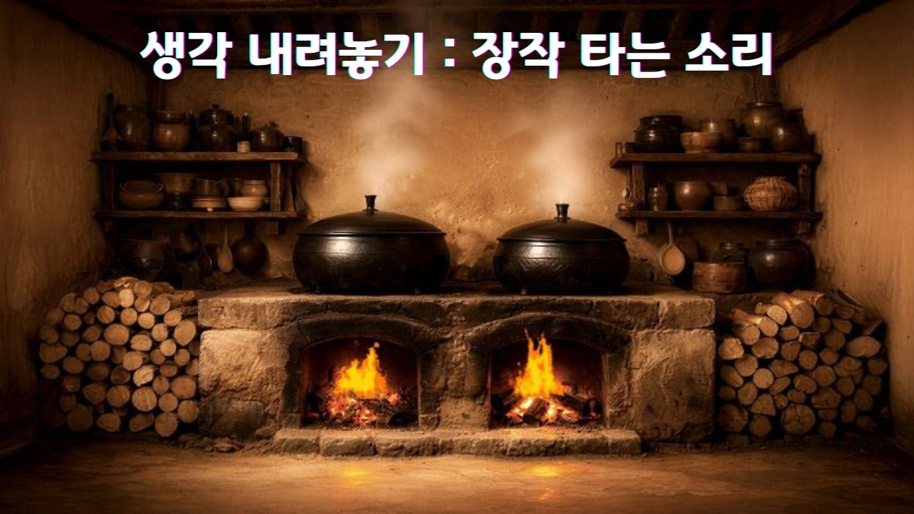 복잡한 생각을 내려놓는데 좋은 장작 타는 소리. 마음을 비우기 위한 White noise