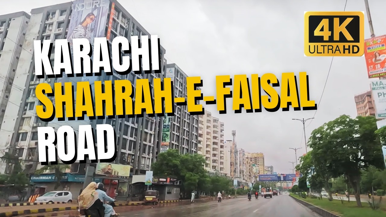 Karachi Main Shahrah-e-Faisal Road | Epic Karachi 4k Ultra HD