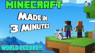 Making Minecraft Game In 3 MINUTES !!!