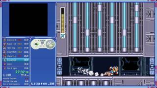Mega Man X2 - Any% 45:44 PB!
This was during the giant MMX2 20th Anniversary Race that Speed Runs Live held. Got 27th place out of 90+ people, on only my second run. :D
Made a bunch of mistakes, still. Fell off the bike in Ostrich like four times. Died in Centipedes stage because I suck at movement in that stage. I can definitely get a low 40 in the future. Watch live at http://www.twitch.tv/lazarus_ds Mega Man X2 - Any% 45:44 PB!