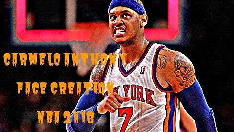 NBA 2K16 HOW TO CREATE CARMELO ANTHONY - PLAYER FACE CREATION