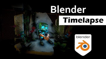 Robot Character Sketch | Blender 3D Timelapse