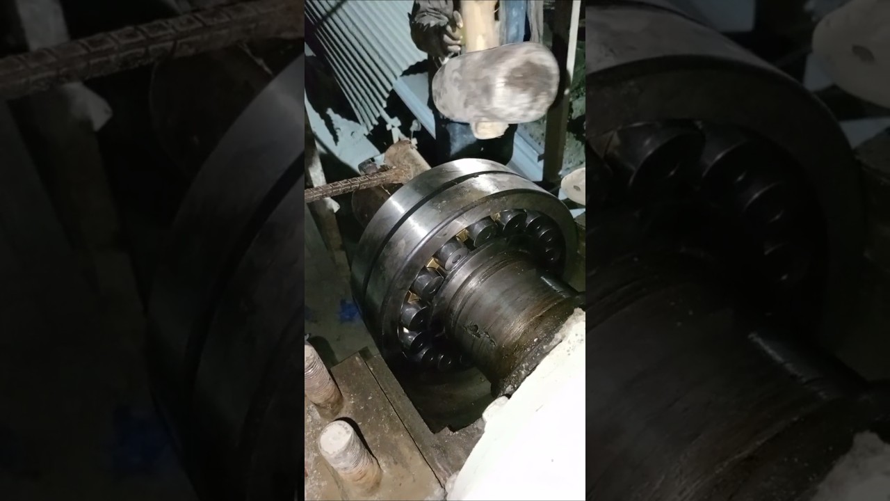 bearing fitting crusher 💪✅ hard working 😄