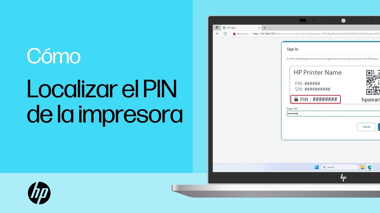Cómo localizar el PIN en las impresoras HP | HP Support - YouTube