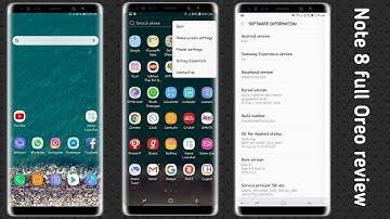 Samsung Note 8 Android Oreo full review