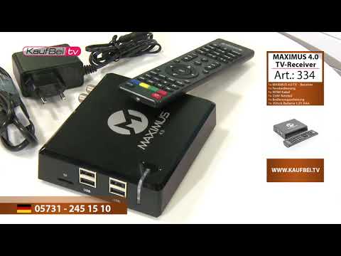 MAXIMUS 4.0: TV-Receiver | Android | TV | Multimedia Box | WLAN | HD | LAN | BOX | APP | HDMI