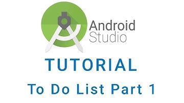 To Do List Android Studio App Tutorial