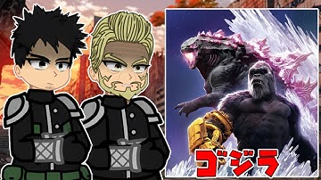 Kaiju No.8 React to Godzilla || Monstervers|| Gacha React 🇺🇸🇧🇷