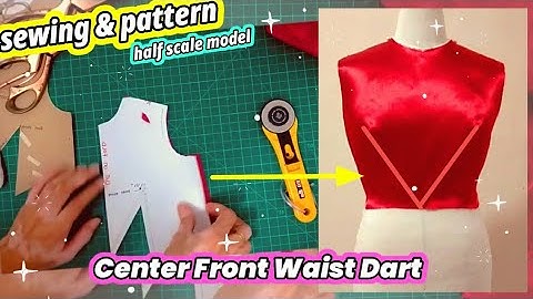 ✂️ Center Front Waist Dart Pattern × Dart Manipulation Patter Making × Sewing Tutorial