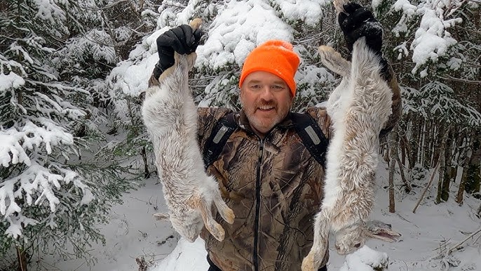 Rabbit LIVE CATCH in (Real Time!)  Snare, Catch, Cook, Clean Snowshoe Hare!  