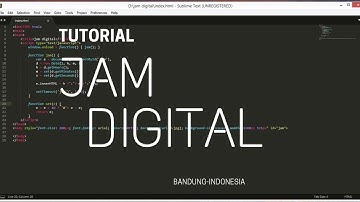 CARA MEMBUAT JAM DIGITAL