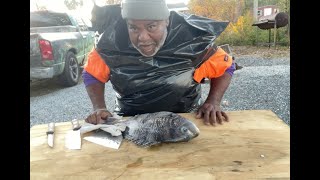 WATCH ME FILLET THIS SHEEPHEAD FISH #fypyoutube #explorepage #fillet  #fishing #viral #asianmarket