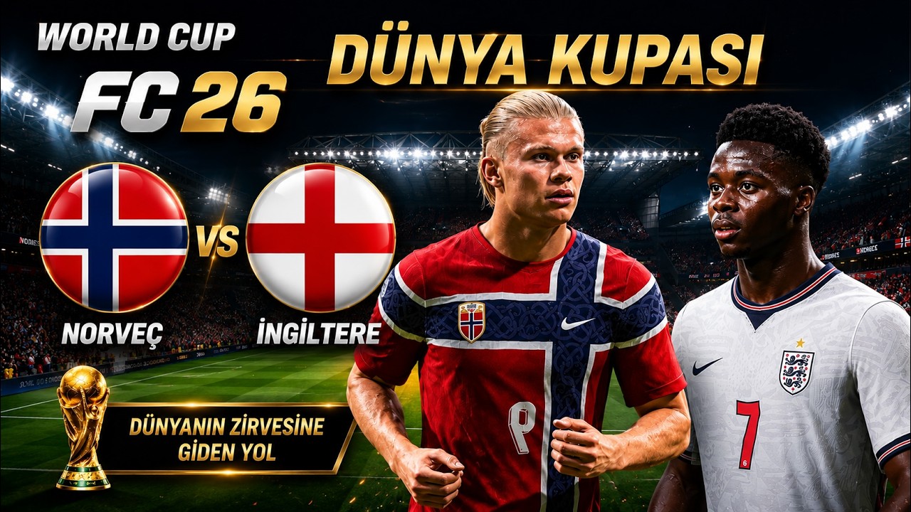 ⁣Norveç - İngiltere  2026 FIFA Dünya Kupası | Çeyrek Final | FC 26