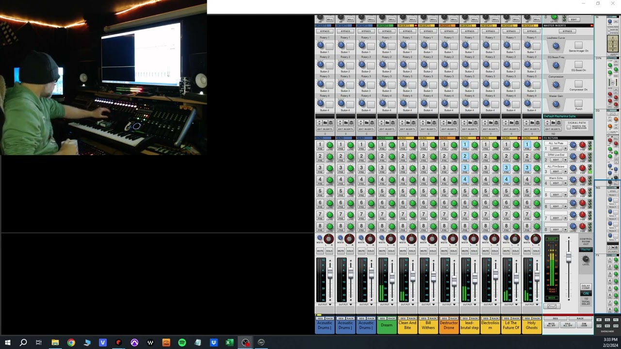 Reason Studios Reason 11 demo using Behringer x-touch and OBS troubleshooting