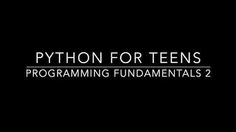 Programming For Teenagers(Python) #3 -- Variables, Expression, and Statements