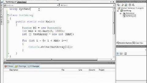 C# Beginner Crash Course - 08 - Using Methods - Array Sort Pt 2.mp4