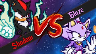 Shadow Vs Blaze (Sonic Sprite Battle)