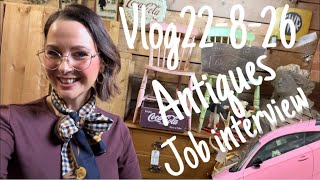 Antiques , job interviews & Pomeranians ☺️ 22 August 2026 #antiquestore #shopping #newjob 